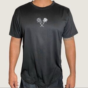 BRAND NEW Black Two Roses Tshirt